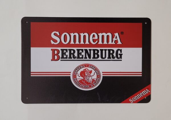 Sonnema Berenburg logo Horizontal wandbord metaal - Afbeelding 2