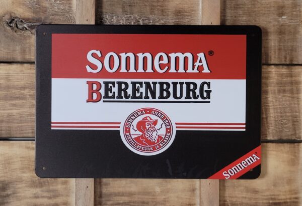 Sonnema Berenburg logo Horizontal wandbord metaal - Afbeelding 4