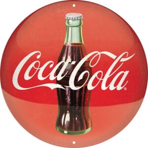 Coca cola rond reclamebord