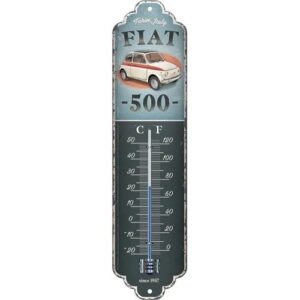 Fiat 500 metalen thermometer