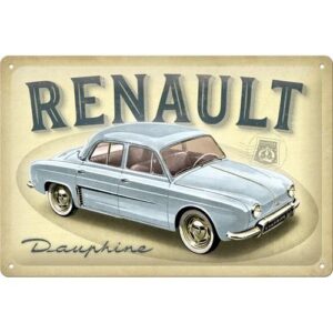 Renault Dauphine metalen wandbord