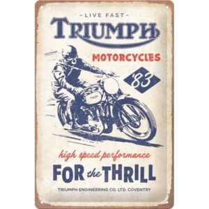 Triumph for thrill reclamebord