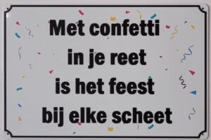 Confetti in je reet