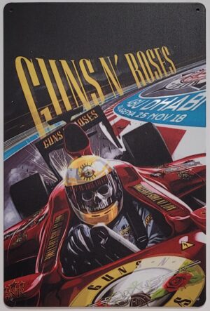 Guns n roses F1 wandbord