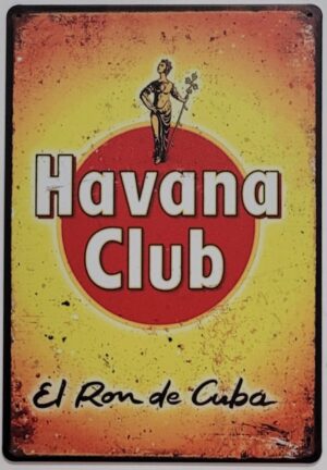 Havana club rum reclamebord