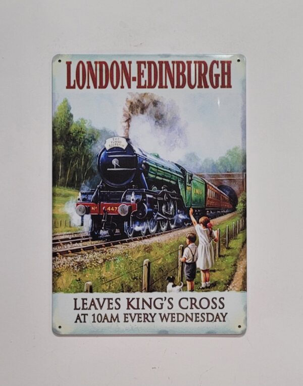London Edinburgh Locomotief reclamebord - Afbeelding 3