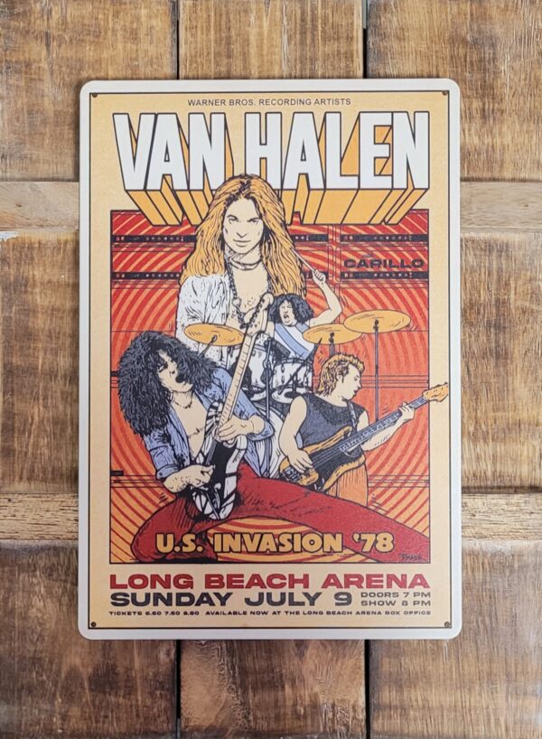 Van Halen Long Beach reclamebord - Afbeelding 2
