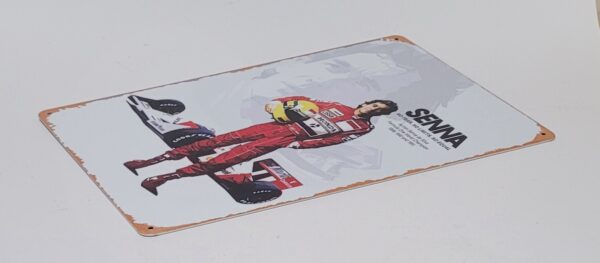 Ayrton Senna Formule1 auto wandbord - Afbeelding 3