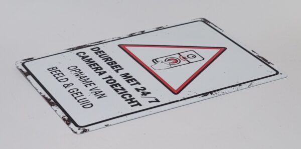 Deurbel camera toezicht wandbord - Afbeelding 2