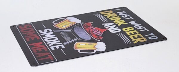 Bier Smoke BBQ wandbord - Afbeelding 3