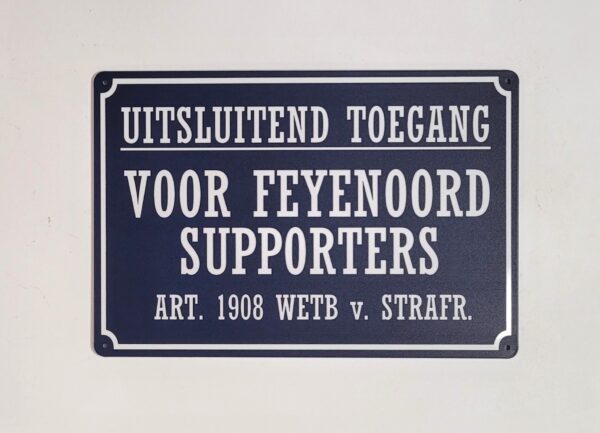 Uitsluitend toegang Feyenoord supporters - Afbeelding 3