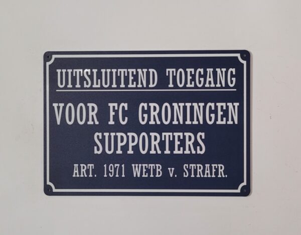 Uitsluitend toegang Groningen supporters - Afbeelding 4