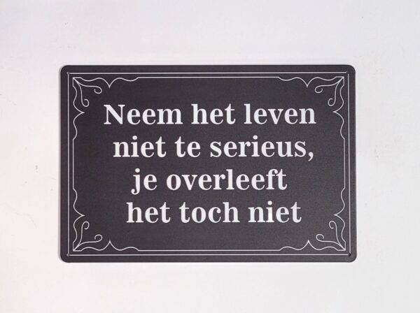 Neem leven niet serieus - Afbeelding 4