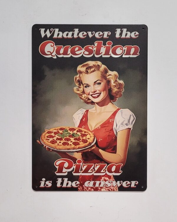 Pizza the answer reclamebord - Afbeelding 4