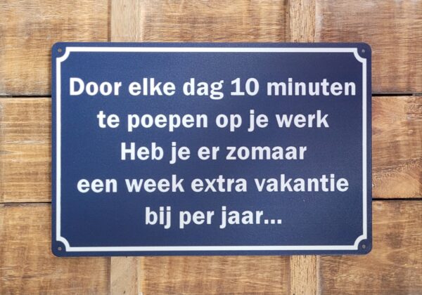 Poepen op werk metalen - Afbeelding 3