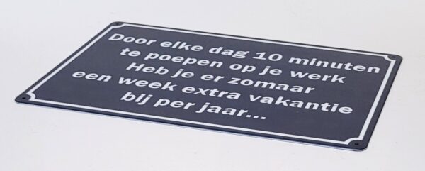 Poepen op werk metalen - Afbeelding 4