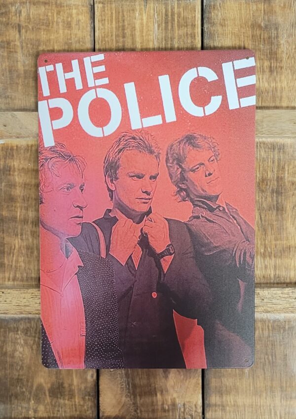 The Police metalen wandbord - Afbeelding 6