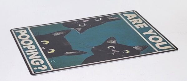 Pooping katten metalen wandbord - Afbeelding 4