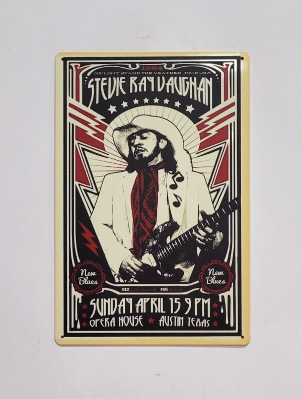 Stevie Ray Vaughan wandbord - Afbeelding 4