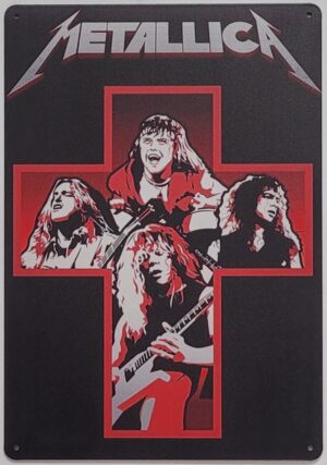 Metallica Kruis master of puppets wandbord