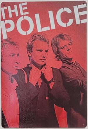 The Police metalen wandbord