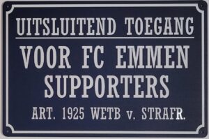 Uitsluitend FC Emmen supporters