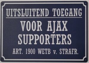 Uitsluitend Toegang Ajax Supporters