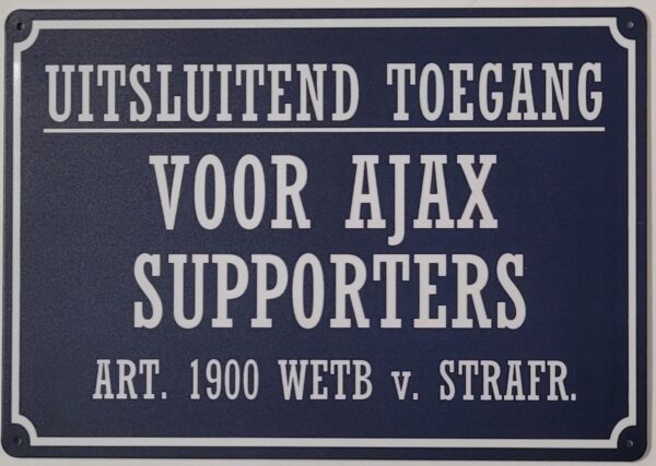 Uitsluitend Toegang Ajax Supporters