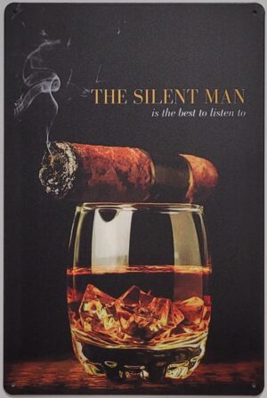 Whiskey Sigaar silent reclamebord
